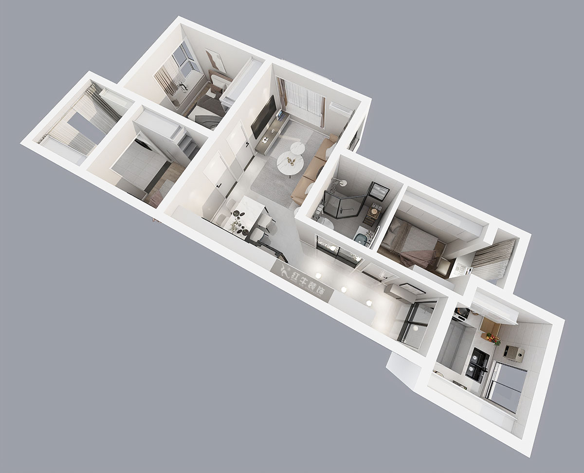 陸利民|明尚西苑4-2508-87㎡-現(xiàn)代風(fēng)格|3室2廳1衛(wèi)|新房裝修|定制家|全包13