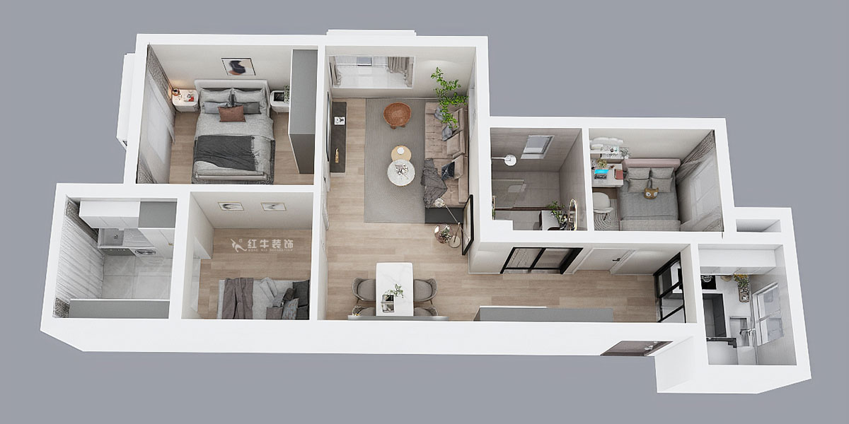 劉曉芳|樂業(yè)西苑1-2306-86㎡-現(xiàn)代輕奢風(fēng)格|3室2廳1衛(wèi)|毛坯房裝修|定制家|全包9