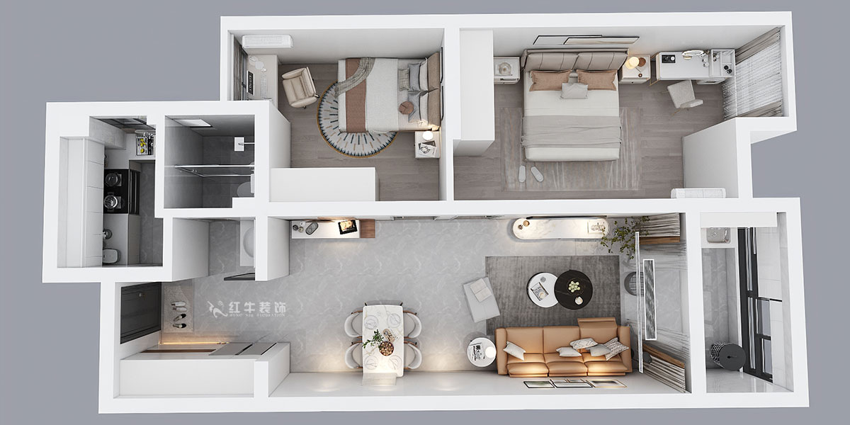 孟憲濤|紫楊佳園2-505-85㎡-現(xiàn)代簡(jiǎn)約風(fēng)格|2室2廳1衛(wèi)|老房裝修|定制家|全包12萬(wàn)|00_04鳥(niǎo)瞰圖