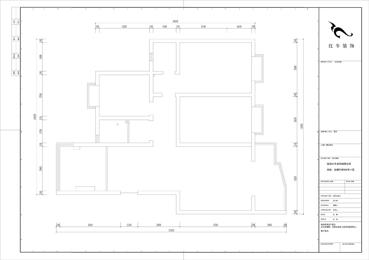 陸利民|楓丹白露城市花園32-301-126㎡-現(xiàn)代簡約風格|3室2廳2衛(wèi)|舊房裝修|半包9萬|00_01原始結構圖