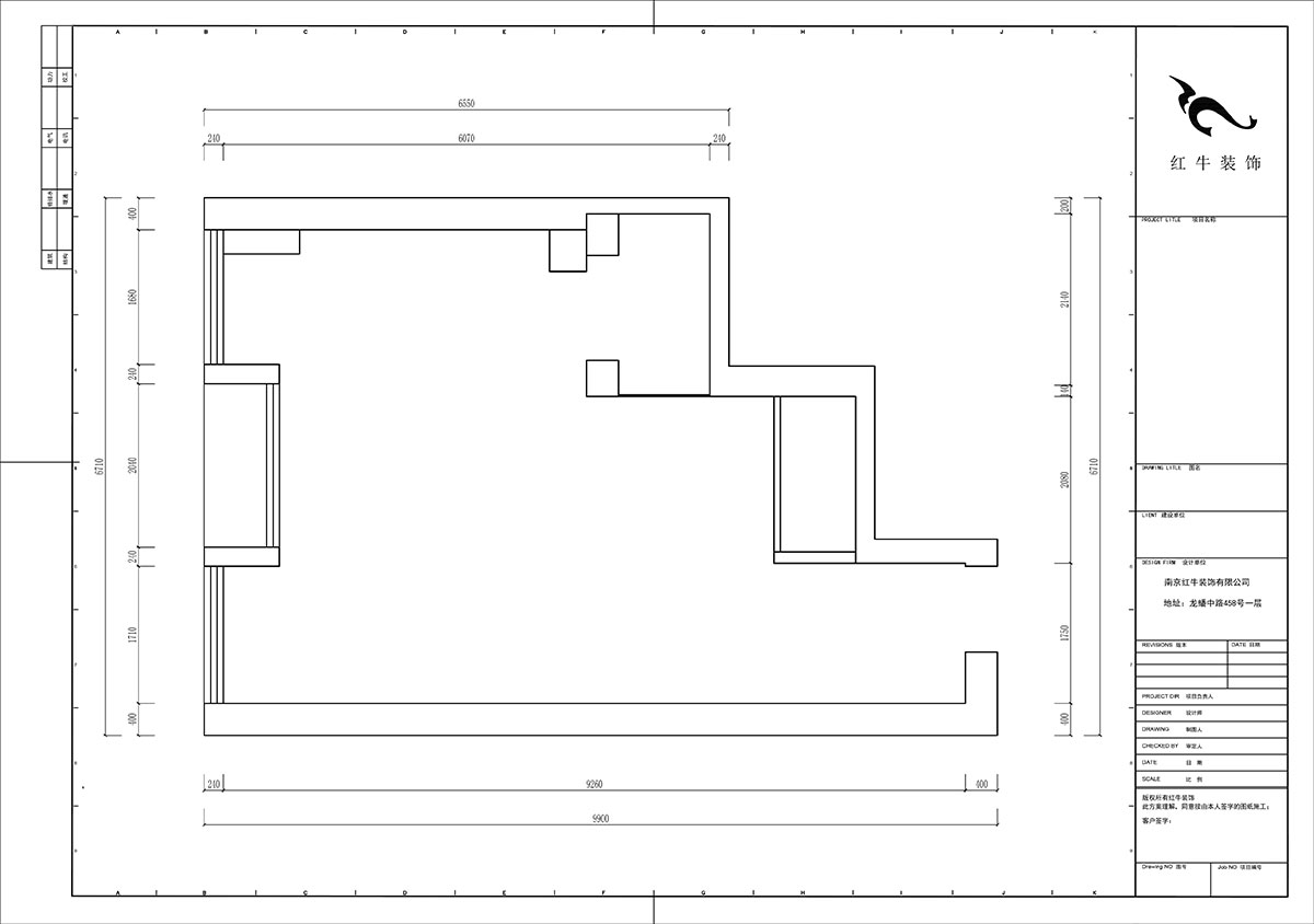 陸利民|長發(fā)中心C棟302-100㎡-現(xiàn)代風(fēng)格|2室1廳2衛(wèi)|舊房裝修|定制家|全包12萬|00_01原始結(jié)構(gòu)圖