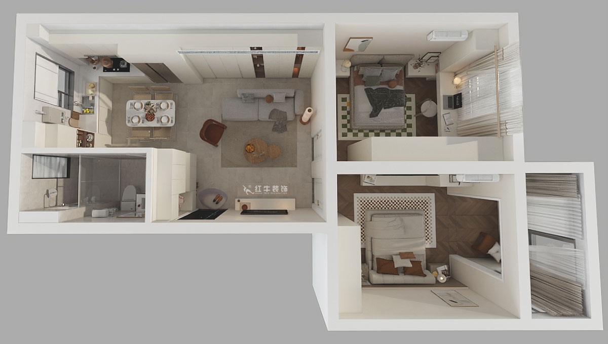 顧娟|浦東路4號(hào)10-3-405-75㎡-現(xiàn)代簡約風(fēng)格|2室2廳1衛(wèi)|舊房裝修|定制家|全包12