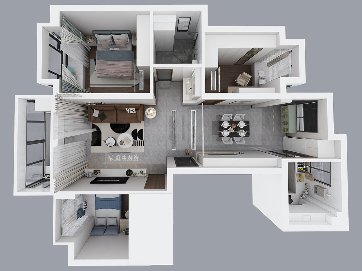 劉萍萍|恒大林溪郡15-604-108㎡-現(xiàn)代簡約風格|3室2廳1衛(wèi)|老房裝修|定制家|全包13