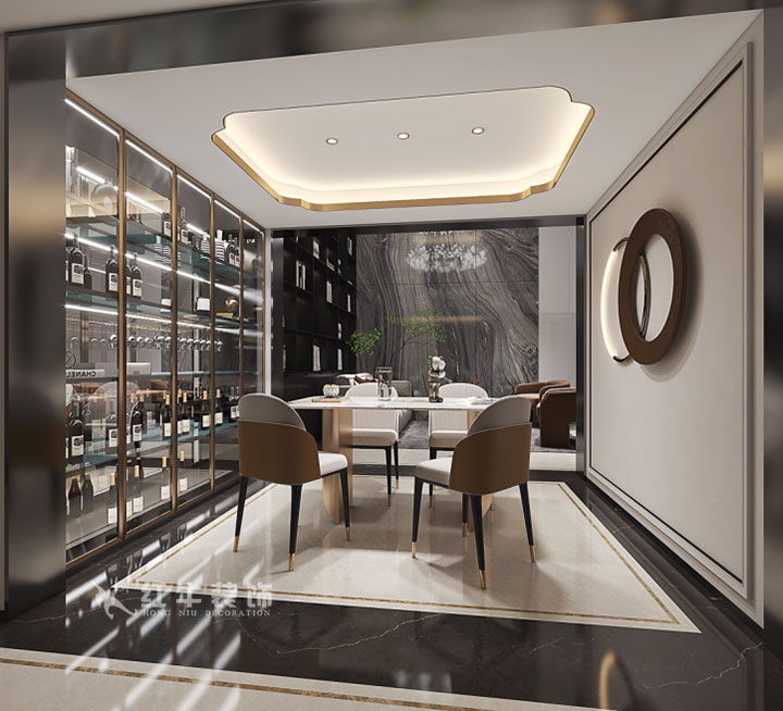 劉小勇|雅園21-101-390㎡-現(xiàn)代奢華風(fēng)格|9室2廳6衛(wèi)|三層別墅裝修|定制家|全包|02品酒區(qū)