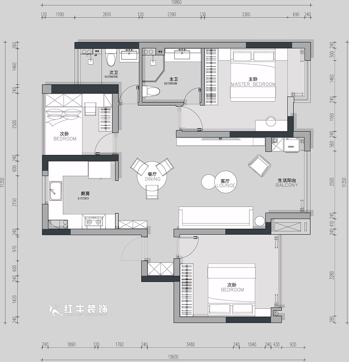 朱明琪|朗詩(shī)未來(lái)街區(qū)8-2-503-107㎡-現(xiàn)代風(fēng)格|3室2廳2衛(wèi)|新房裝修|定制家|全包17萬(wàn)|00_02平面方案圖