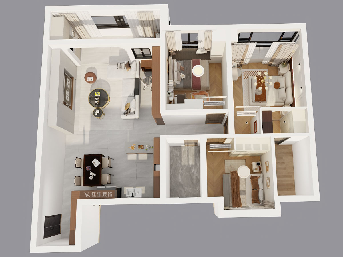 賈庭|中海南山印1-2004-120㎡-法式復古風格|3室2廳1廚2衛(wèi)|精裝修改造|定制家|全包9