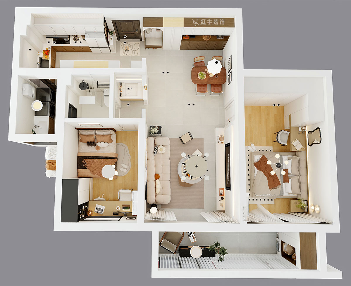 劉萍萍｜麒麟山莊27-502-103㎡-現(xiàn)代簡(jiǎn)約風(fēng)格｜2室2廳1衛(wèi)｜老房裝修｜定制家｜全包14