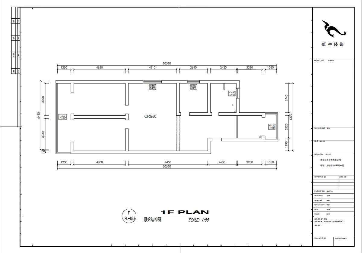 劉小勇|桃葉渡13-402-125㎡-現(xiàn)代簡約風格|3室2廳2衛(wèi)|老房裝修|定制家|全包15萬|00_01原始結(jié)構(gòu)圖