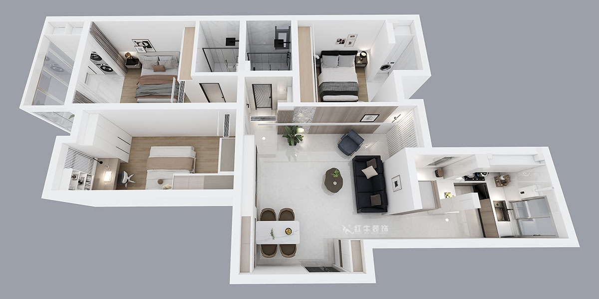 劉萍萍|正泰大廈2-1506-120㎡-現(xiàn)代簡約風(fēng)格|3室2廳1衛(wèi)|老房裝修|定制家|全包18