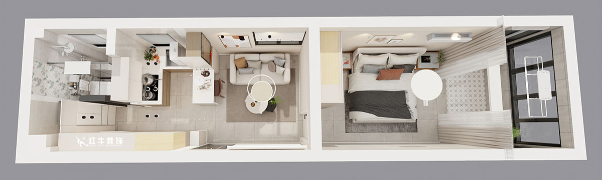 顧娟|丹鳳新寓2-906-60㎡-現(xiàn)代簡約風(fēng)格|1室1廳1衛(wèi)|舊房裝修|定制家|全包10