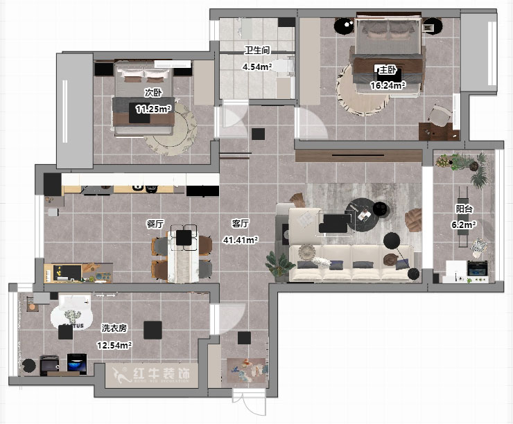 孟憲濤|碧桂園鳳凰城翰林灣9-304-120㎡-現(xiàn)代簡(jiǎn)約風(fēng)格|3室2廳1衛(wèi)|新房裝修|定制家|全包16