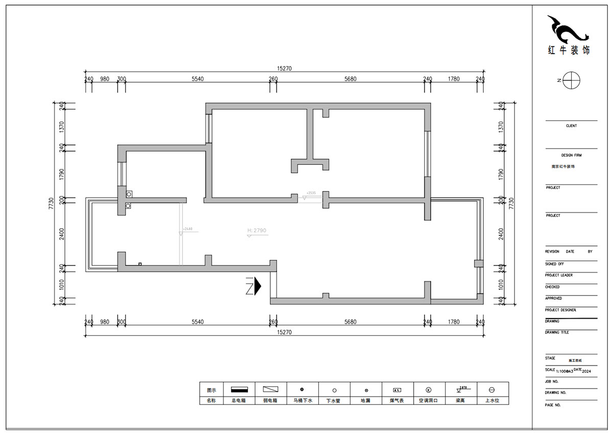 朱明琪｜美河園1-2-101-90㎡-現(xiàn)代風(fēng)格｜2室1廳1衛(wèi)｜老房改造｜定制家｜全包11萬｜00_01原始結(jié)構(gòu)圖