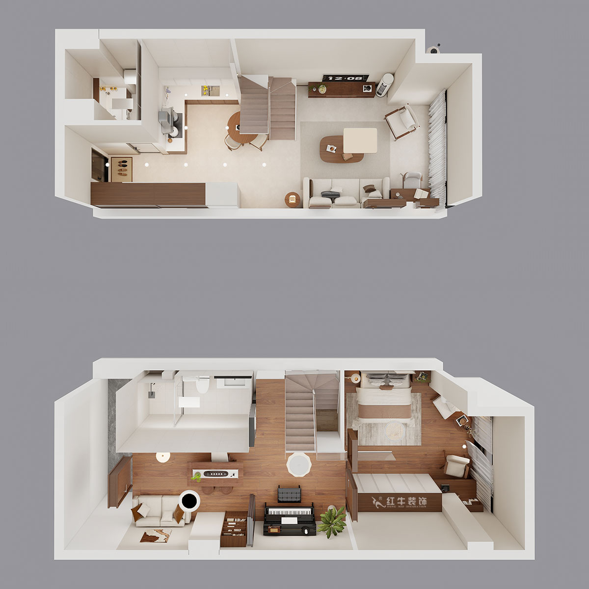 朱明琪|瑞鑫蘭庭綜合樓1708-50㎡復(fù)式-現(xiàn)代簡約風(fēng)格|loft公寓|2室2廳2衛(wèi)|老房裝修|定制家|全包12萬|00_04鳥瞰圖