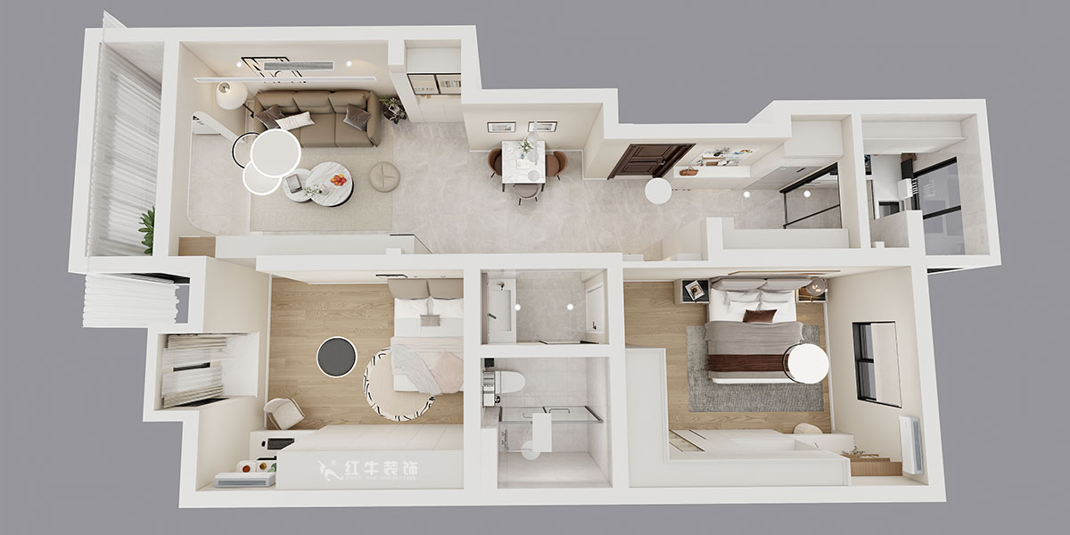 朱彥|怡水嘉園3幢11號(hào)101室-100㎡-現(xiàn)代簡(jiǎn)約風(fēng)格|2室2廳1衛(wèi)|老房改造|定制家|全包12萬(wàn)|00_04鳥(niǎo)瞰圖